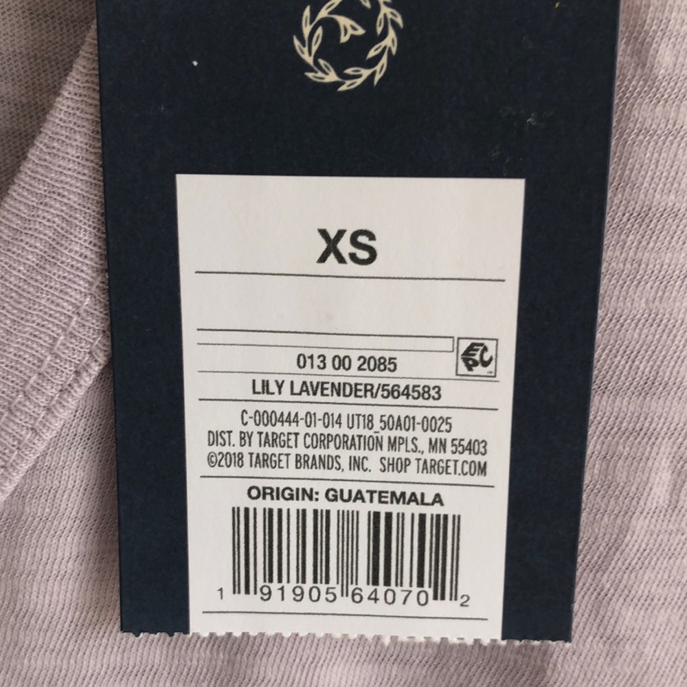 NWT. Short sleeve lily lavender tee - Picture 2 of 3